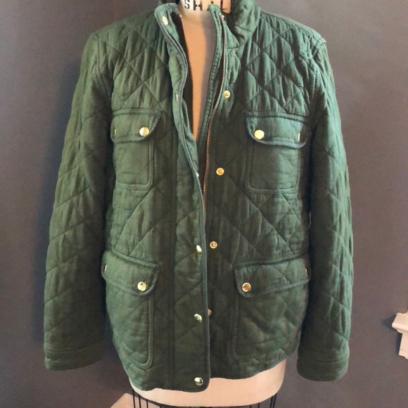 J Crew Quilted Downtown Field Jacket 